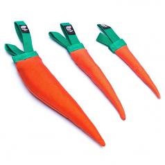 Dog Toy: Carrot Cordura Squeaker Dog Toy
