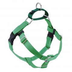 NEON GREEN Freedom No-Pull Harness with Kelly Green Back Loop