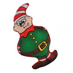Dog Toy: Holiday Earnie the Elf Cordura Squeaker Dog Toy