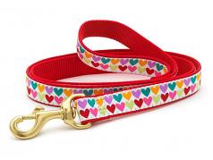 Dog Collars: 5/8" or 1" Pop Hearts Leash