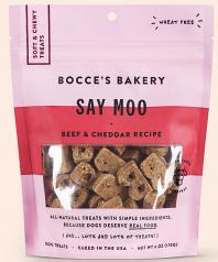 Treats:  Bocce's Bakery Say Moo Soft-N-Chewy