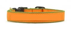 5/8" Narrow Tangerine with Pine Embroidered Collar- ALL CAPS FONT