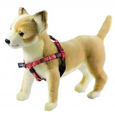 Tiny XX-Small Red Bandana Freedom No-Pull Harness with Silver Back Loop