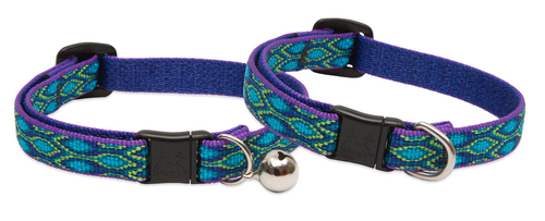 Lupine Cat Collar: Pattern Rain Song with or without a bell
