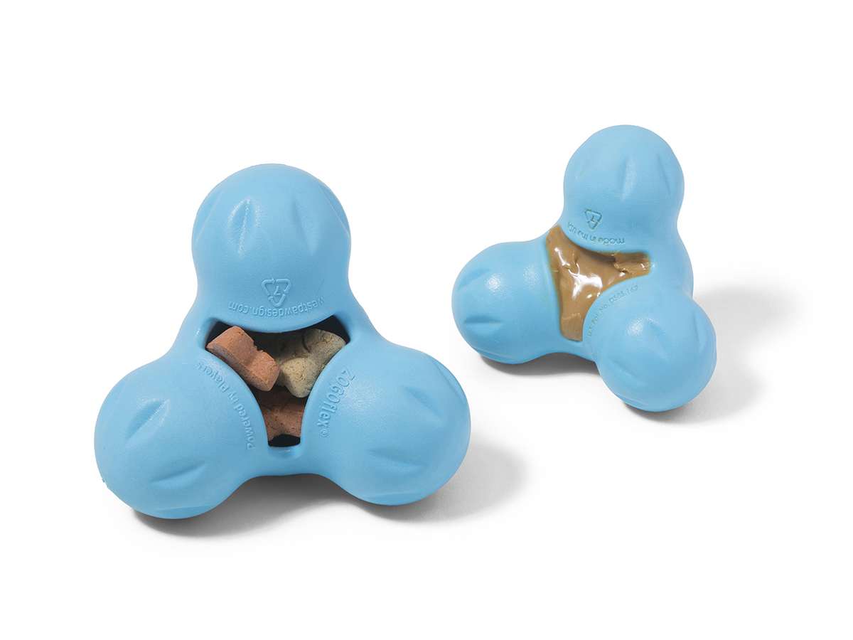 West Paw Tux Dog Toy - Aqua Blue - Small
