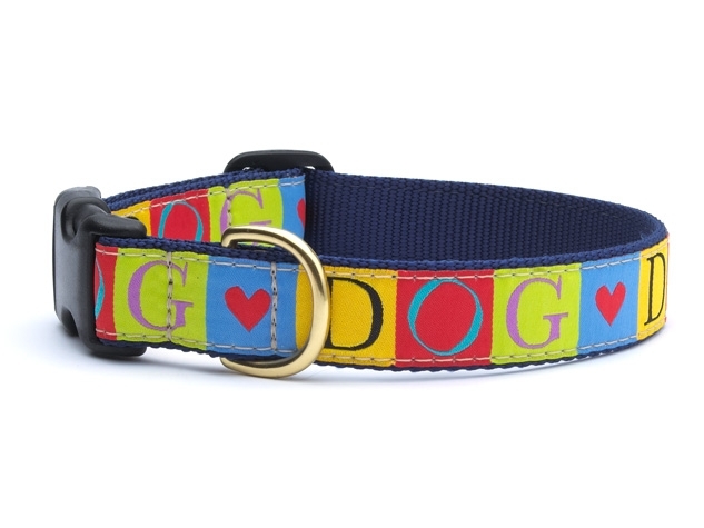Dog Collars: 5/8" or 1" Wide Dog Love Clip Collar