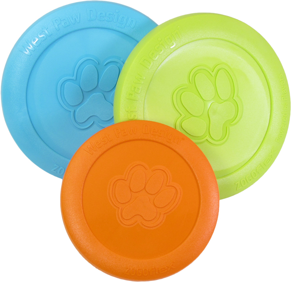 Dog Toy: Zisc Flyer Available in Two Sizes & 5-Colors