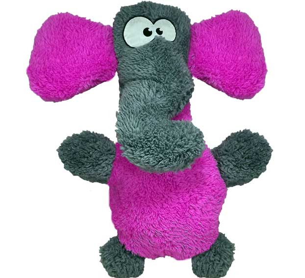 purple elephant dog toy