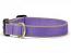 Dog Collars: 5/8" or 1" Wide Lilac and Grey Bamboo Embroidered Collar