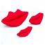 Dog Toy: Big Red Lips Cordura Squeaker Dog Toy