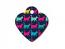 Engraved ID Tag:  Small Heart Shape Mutli Cat