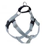 SILVER Freedom No-Pull Harness with Black Back Loop