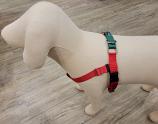 Merry Christmas Freedom No-Pull Harness Red with Green Back Loop