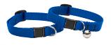 Lupine Cat Collar: Solid Blue with or without a bell