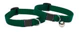 Lupine Cat Collar: Solid Green with or without a bell