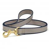 Grey and Navy Bamboo Leash- 5/8" or 1"