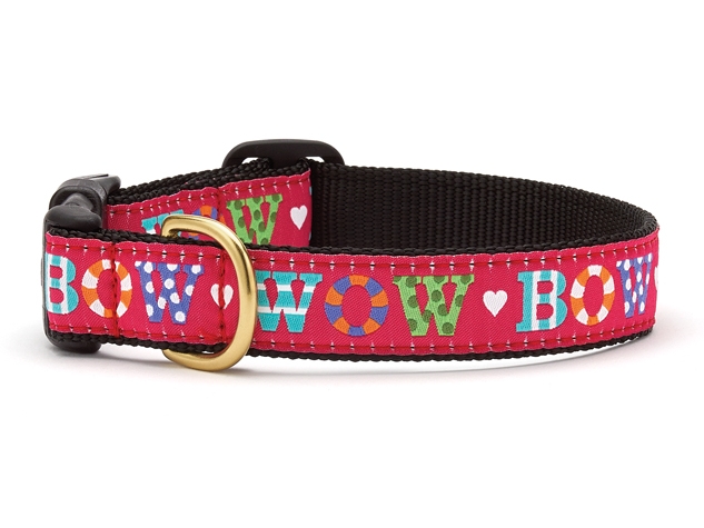 Dog Collars: 5/8" or 1" Wide Bow Wow Clip Collar