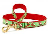 Dog Collars: 5/8" or 1" Wide Holiday, Christmas Elves Leash