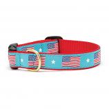Dog Collars: 5/8" or 1" Width Flag Day Clip Collar