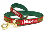 Dog Collars: 5/8" or 1" Wide Holiday, Christmas Naughty or Nice Leash