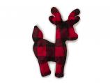 Dog Toy: Ruff N Tuff Reindeer Holiday Plaid, Two Sizes