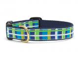Dog Collars: 5/8" or 1" Wide Newport Plaid Clip Collar