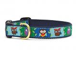 Dog Collars: 5/8" or 1" Wide Owls Clip Collar