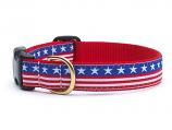 Dog Collars: 5/8" or 1" Wide Stars & Stripes Clip Collar